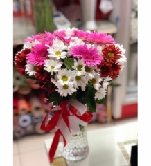 Vazoda Papatyalı Gerbera